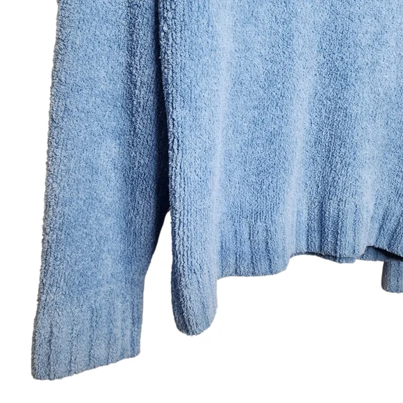 Columbia Vintage Women's Plush Fleece Turtleneck Sweater Dusty Blue Size Large - Picture 4 of 8